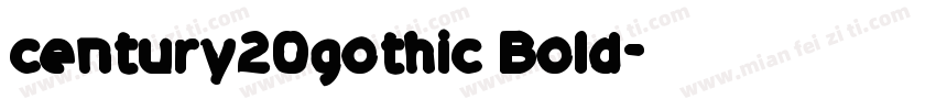 century20gothic Bold字体转换